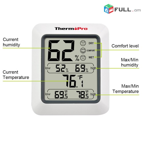Xonavachap jermachap - Цифровой Термометр Гигрометр (профессионал)