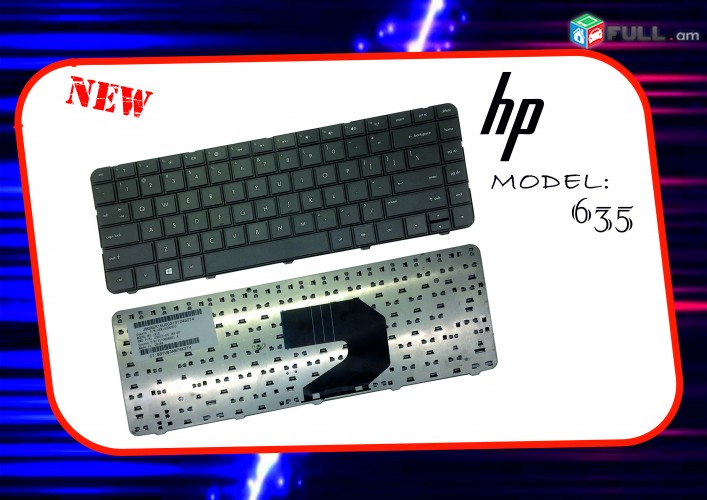 Nor  Notebook Keyboard HP 635 notebooki  klavyatura