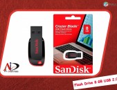 Fleshka 8 GB SanDisk  USB 2.0 fleshka drive flesh կրիչ флешка Ֆլեշկա