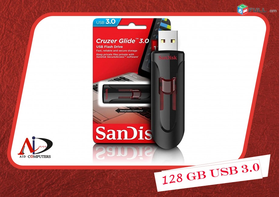 Fleshka SanDisk 128gb USB 3.0 flesh ֆլեշ հիշողություն Կրիչ флешка