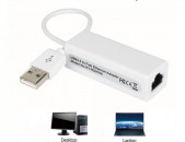 USB Ethernet Adapter 10Mbps Network Card RJ45 For Windows 7/8/10