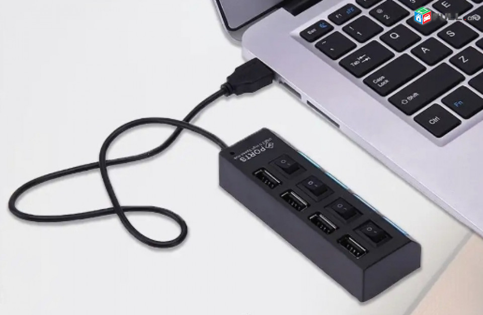 Разветвитель USB hub для ноутбука на 4 порта