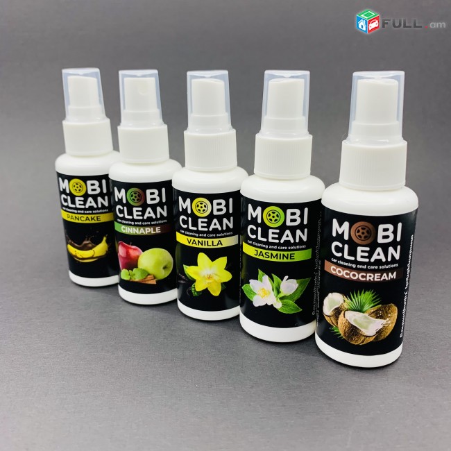 Բուրավետիչ Mobi Clean (aromatizator avtoyi hot sprey), (dimapaki maqrox nyut)