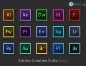 Photoshop, capture one, adobe premiere, after effects և այն