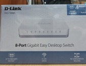 Նոր, տուփով D-Link Gigabit 10 / 100 / 1000 Switch DLink Նոր, 6 ամիս երաշխիք