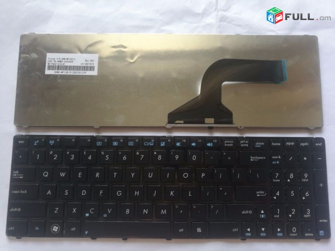 Keyboard for K52, K52F, K52J, K52JK, G51, G53, G60, G72, G73, W90, X52, X61, A52, F50, F70, ( 04GNV32KRU00 )