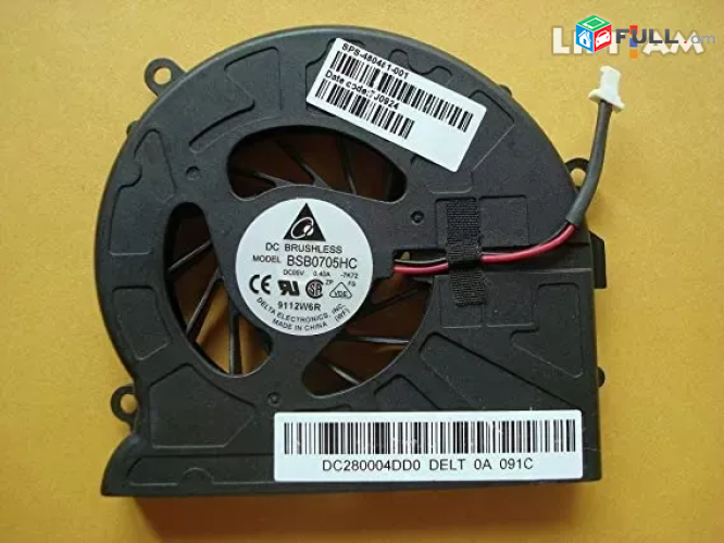 HP DV7-1261wm DV7T DV7-1000 fan kuler quler վենտիլյատոր кулер вентилятор կուլեր