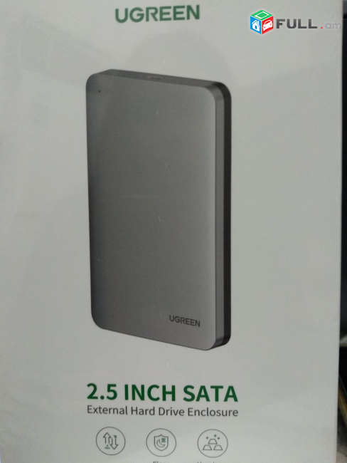 ugreen 2.5 inch sata external hard drive enclosure HDD CASE քեյս 