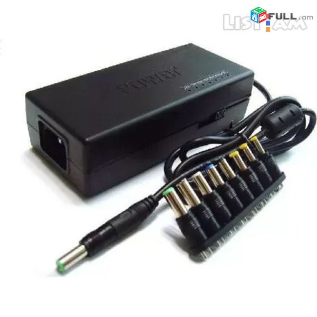 12v-24v 10A UNIVERSAL Adapter 6 հատ տարբեր գլխիկներով blok pitani universal