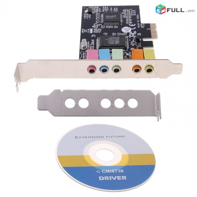 PCI-E Sound Card 5.1CH 5.1 CMI8738 Audio համակարգչի Ձայնային աուդիո քարտ звуковая карта