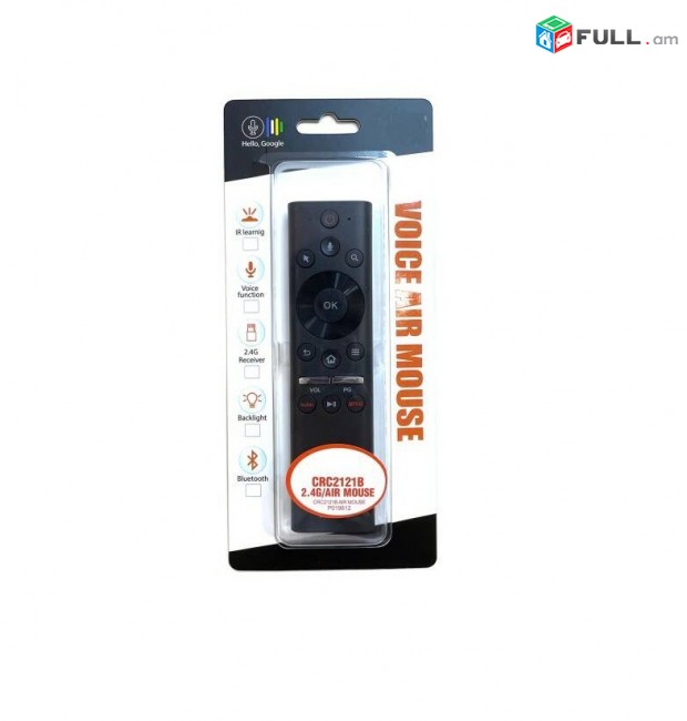 Universal Voice Air Mouse CRC2121B 2.4GHz обучаемый пульт голосовым управлением հեռակառավարման վահանակ պուլտ