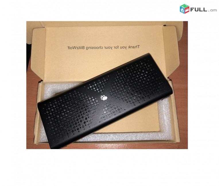 BlitzWolf F1 IPX4 1800 мАч Aux-in Bluetooth-колонка անլար բարձրախոս (դինամիկ)