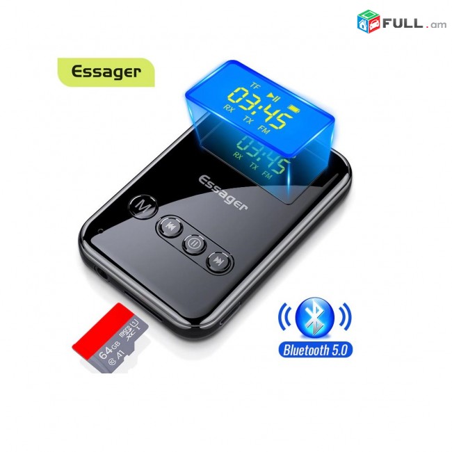 Essager 3C Digital accessories Bluetooth 5.0 Aux беспроводной аудио адаптер աուդիո ադապտոր - ընդունիչ-թողարկիչ