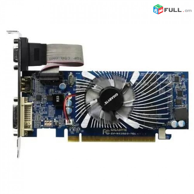 Videocard GEFORCE GT620 1GB 64bit SDDR3 Graphic Card Графическая Видеокарта Վիդեո քարդ HDMI VGA DVI