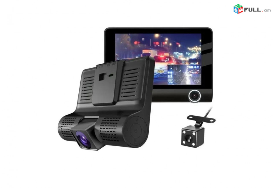 3 CAMERA E-Ace CAR DVR Full HD մեքենայի ռեգիստրատոր կամերա տեսախցի