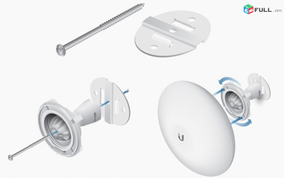ubiquiti NanoBeam 5GHz 19dBi airMAX 5-15km network antena radio նոր անտենա Антена wifi 