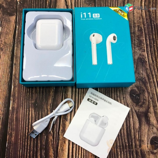 AirPods i11 TWS Սենսորային Անլար Ականջակալ, headphone, akanjakal, naushnik