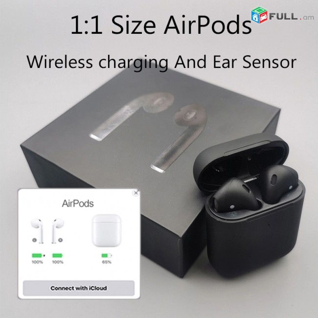 Airpods 2 1:1 ԼԱՎԱԳՈՒՅՆ COPY, սև մատվի, lavaguyn copy, kopya airods, airpods anlar akanjakal , 1 in 1 copy kopy, անլար ականջակալ, աիռփոդս