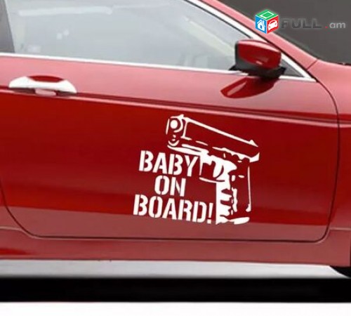 Avto nakleyka Baby On Board meqenayi tip, meqenayi nakleyaka