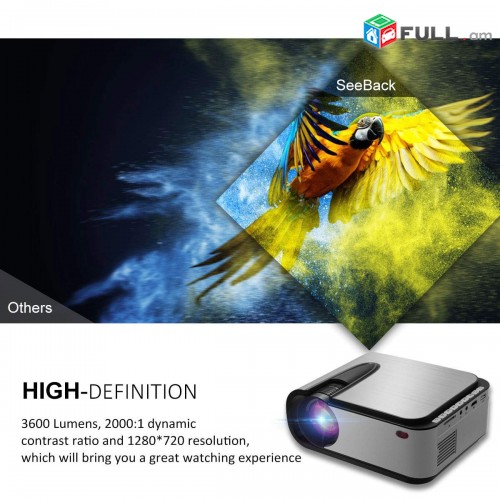 Video Projector 1080P Full HD LED Projector 3600 Lumens Proektor