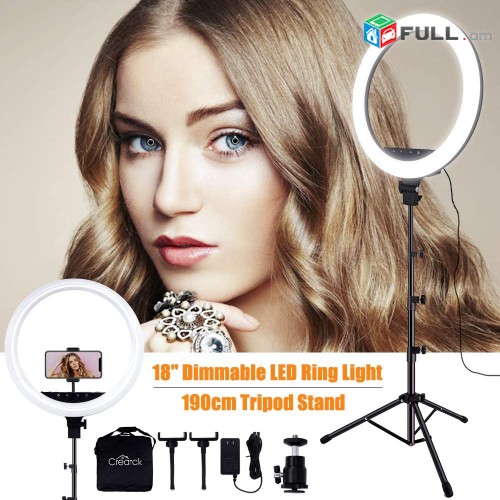 18" Make Up luys Dimahardarman makeup meykup luis Selfie Ring led lamp Makup