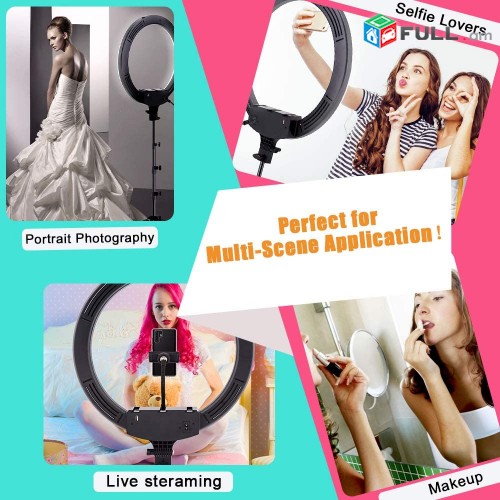 18" Make Up luys Dimahardarman makeup meykup luis Selfie Ring led lamp Makup