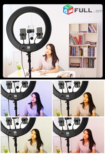 24" Selfie Ring Light Selfii luis Makeupi Luis TikTok YouTube meykup make up RGB