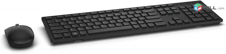 Dell KM636 Wireless Keyboard & Mouse Combo (5WH32), Black.distancion klaviatura ev mknik.stexnashar ev mknik