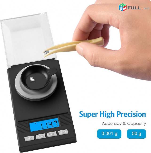 Նոր Գերճշգրիտ Ոսկու կշեռք 50gram X 0.001g ,Ոսկերչական կշերկ , сверхточный ювелирные весы золотые весы,gold scale