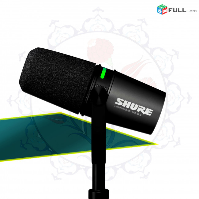 Shure MV7i Smart Studio Vocal Microphone - փոթքասթի միկրոֆոն