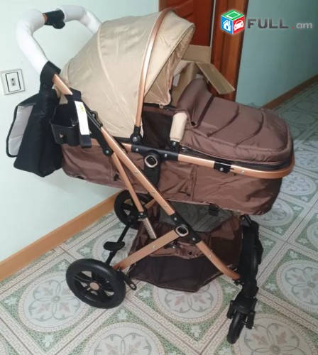 Մանկասայլակ belecco շատ կոմպակտ ծալվող, baby stroller belecco brown