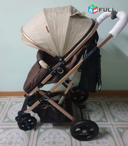 Մանկասայլակ belecco շատ կոմպակտ ծալվող, baby stroller belecco brown