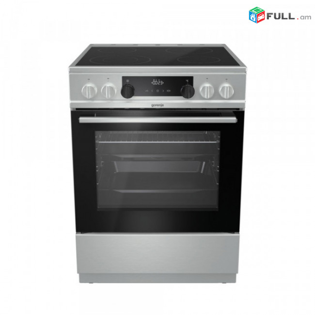 Գազօջախ GORENJE EC6341XC Գրիլ Կոնվեկցիա Չժանգոտվող պողպատ 4 էլեկտրական Արծաթագույն