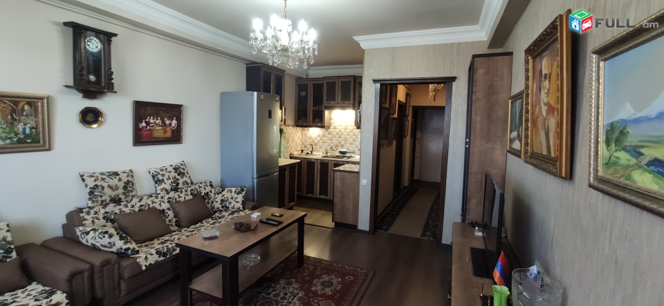 51 քմ-3սենյակ սարքած,ամբողջ գույքով,և թանկ նկարներով