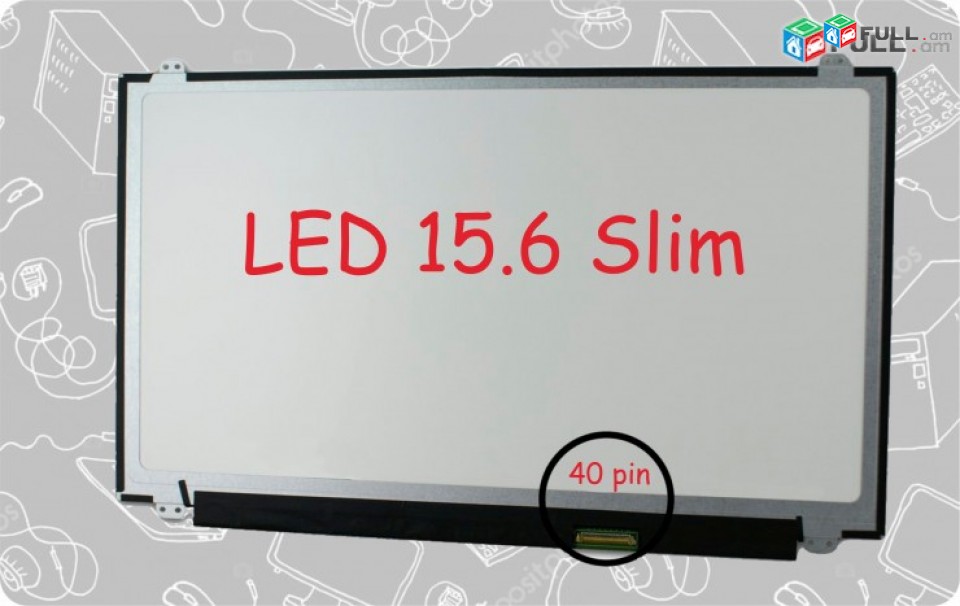 Hi Electronics; Display matrica ekran 15.6led slim 40 pin