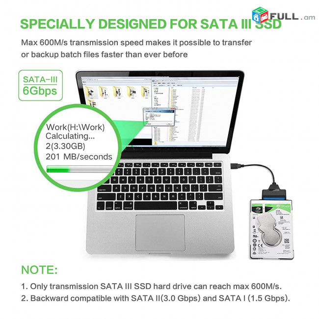 Usb 3,0 sata usb3 кабель, usb 2,5" sata iii