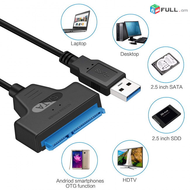 Usb 3,0 sata usb3 кабель, usb 2,5" sata iii