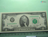 2 доллара США, 1976г., USA, H St. 	aU,	Fr1935  P:461,	series 1976, H