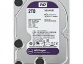 Հուսալի, 24/7 աշխատելու համար 2 ТБ WD WD20PURZ Western Digital Purple Surveillance 2TB HDD Նոր, երաշխիքով