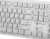 WHITE Keyboard OKLIK 505 նոր белая клавиатура