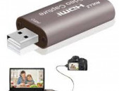 Video Capture Card HDMI to USB 2.0 4K input hd video capture live streaming նոր