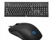 USB Gaming Keyboard and Mouse HP KM100 Water-Proof Keyboard And 1600DPI Mouse NEW