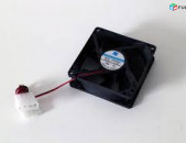 Cooler for case 8 cm fan 80mm molex նոր