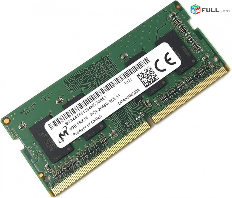 RAM Memory 4GB DDR4 MICRON 4gb 3200MHz DDR4 SO-DIMM laptop memory Նոր, երաշխիքով