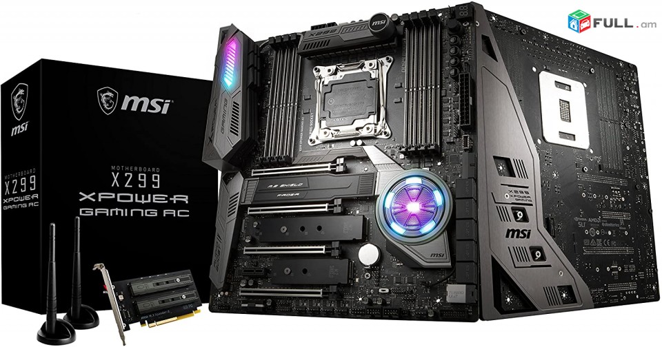 MSI X299 XPOWER GAMING AC EATX LGA2066 Motherboard DDR4 M.2 (օգտագործած)