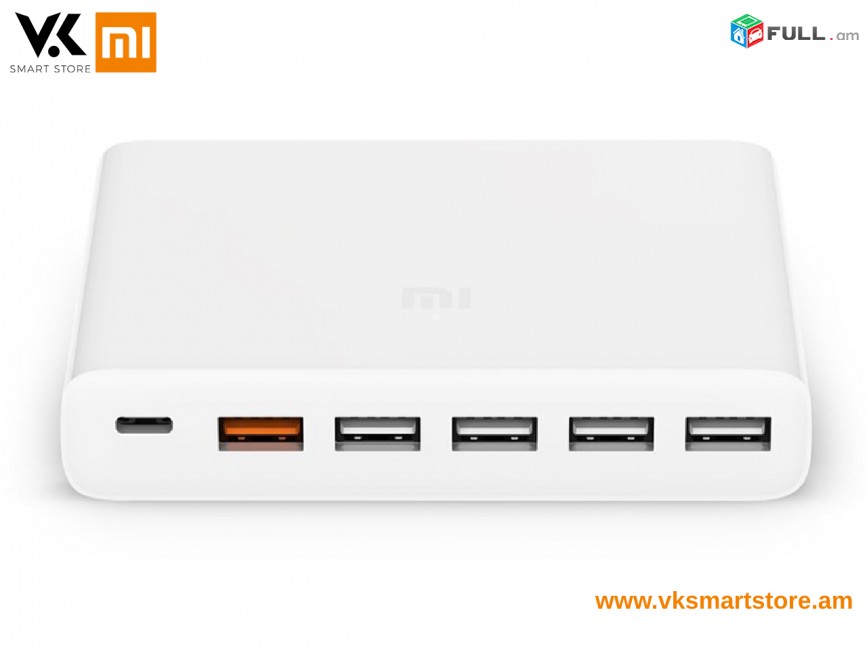 Xiaomi 6 Ports Fast Charging Station Xiaomi 6 Ports Fast Charging Station Արագ լիցքավորման կայան 6 ելքով Быстрая зарядная станция