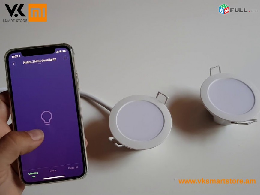 Սմարթ լամպ Xiaomi Philips Zhirui Downlight Version