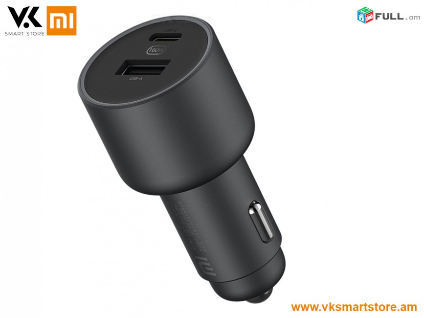 Xiaomi Mi Car Charger 100W Автомобильное зарядное устройство Մեքենայի լիցքավորիչ