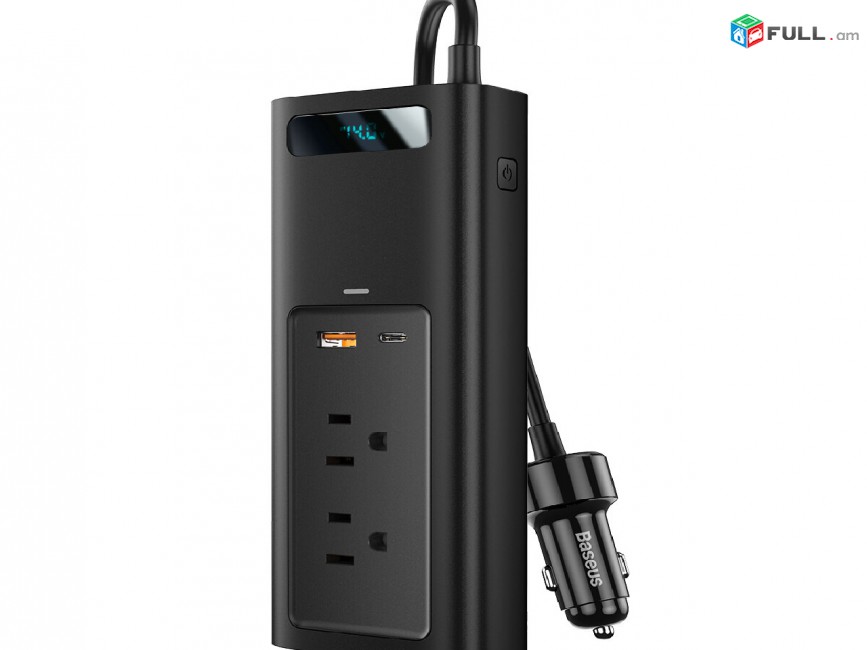 Baseus Car Power Inverter 150W DC 12V to 110V Автомобильный инвертор Ավտոմեքենայի ինվերտոր