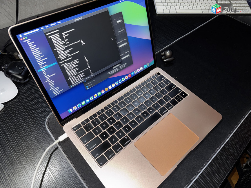 Apple MacBook Air 2019, A1932, Intel Core i5, 8 GB RAM, 250 GB SSD, ոսկեգույն